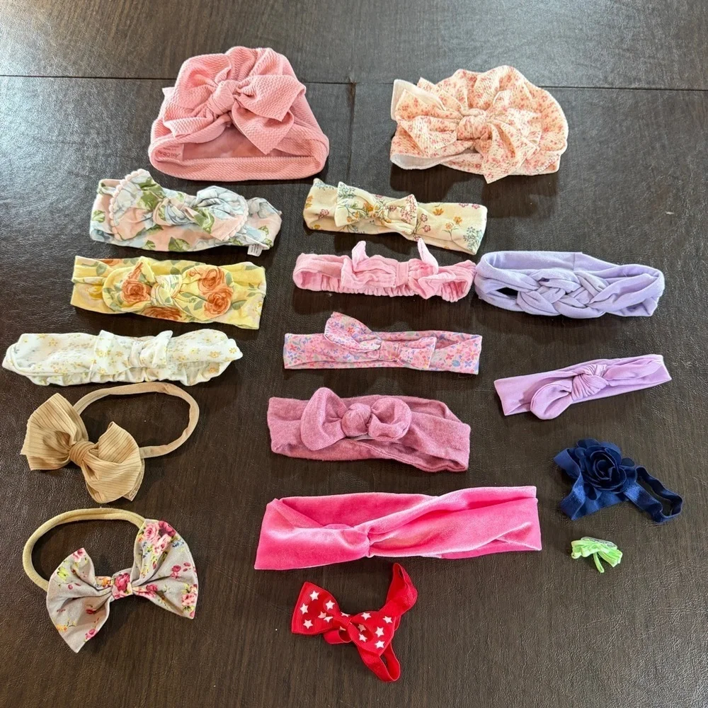 Floral and Solid Girls Headbands and Hats Collection